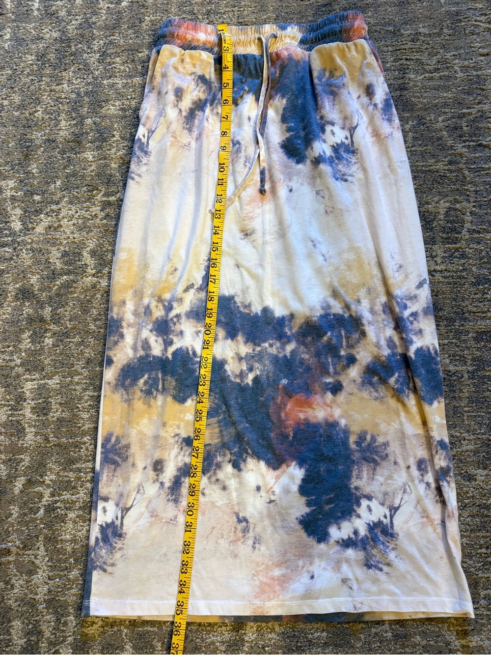 Zara Tie-Dye midi Skirt